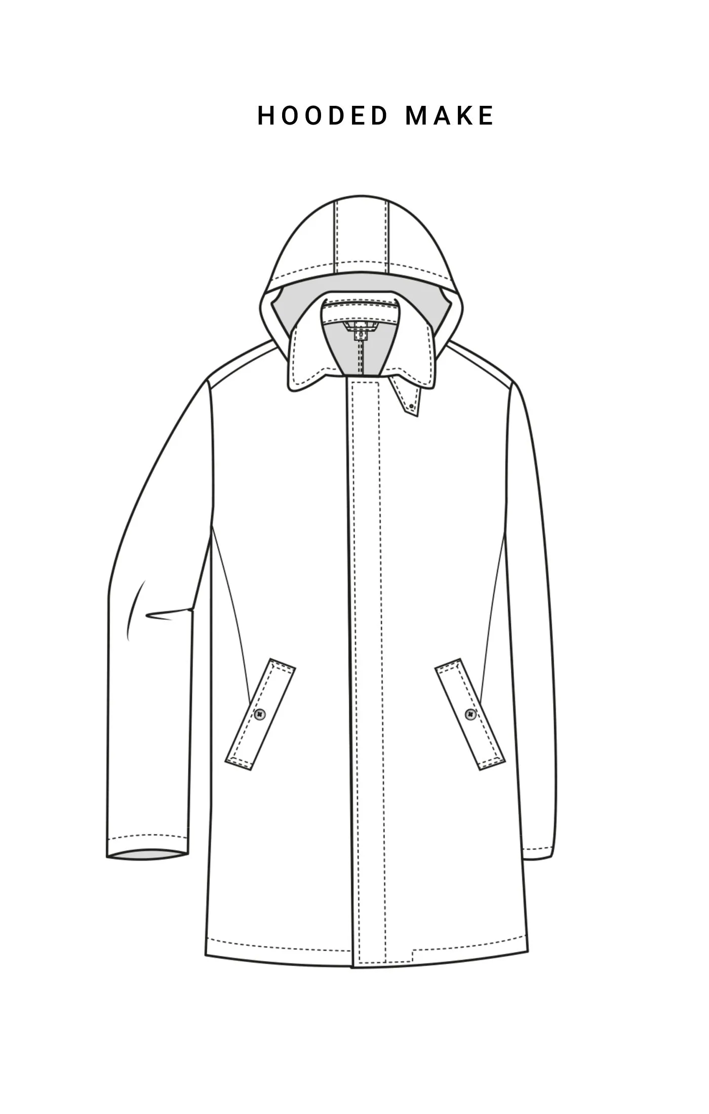 Barberis Canonico Dark Blue S120 Twill Bonded Wool Weather Tech Unconstructed Coat