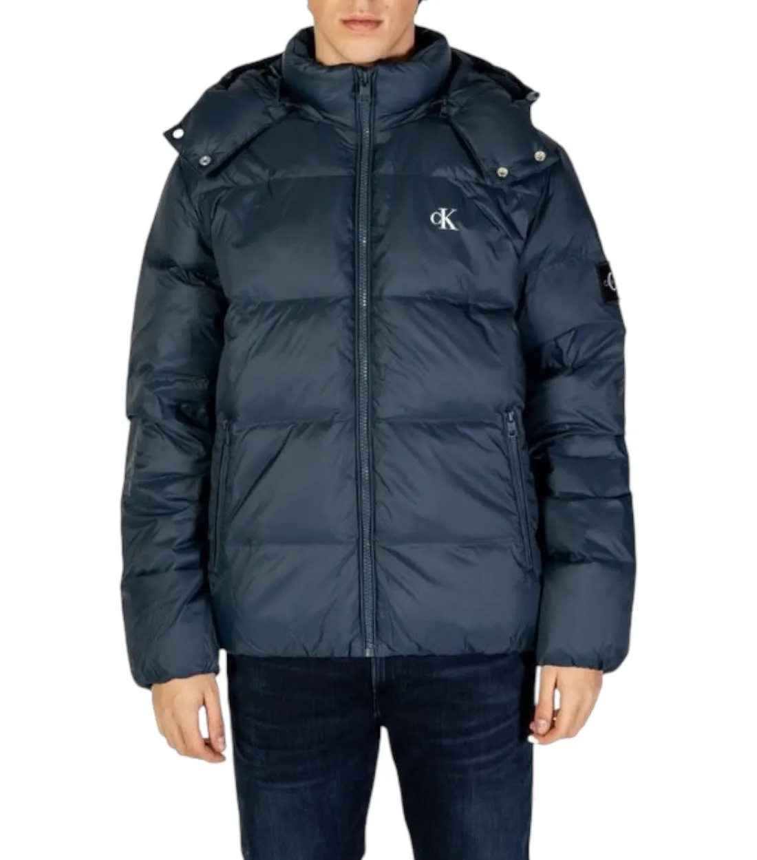 Calvin Klein Jeans Blauw Jas Met Logo