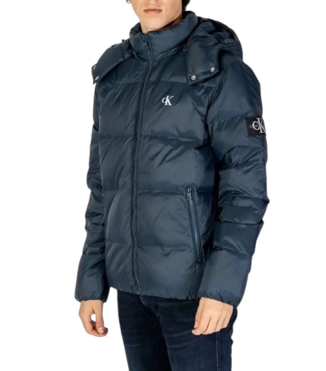 Calvin Klein Jeans Blauw Jas Met Logo