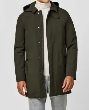 Olmetex Hunter Green Lightweight Bonded Water-Repellent Technical Windbreaker